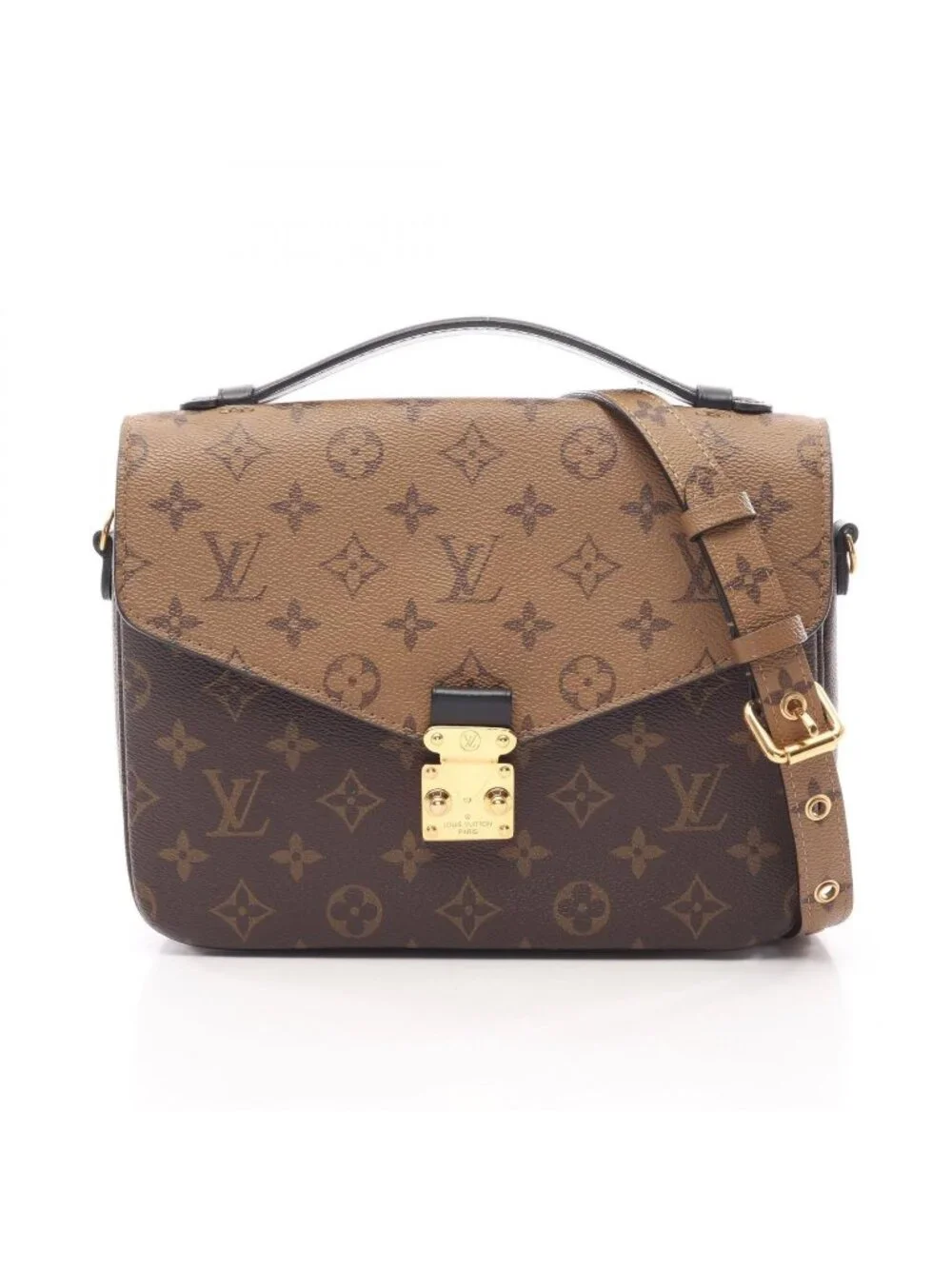 Louis Vuitton Handbag Pochette Metis MM 2-Way Canvas Leather
